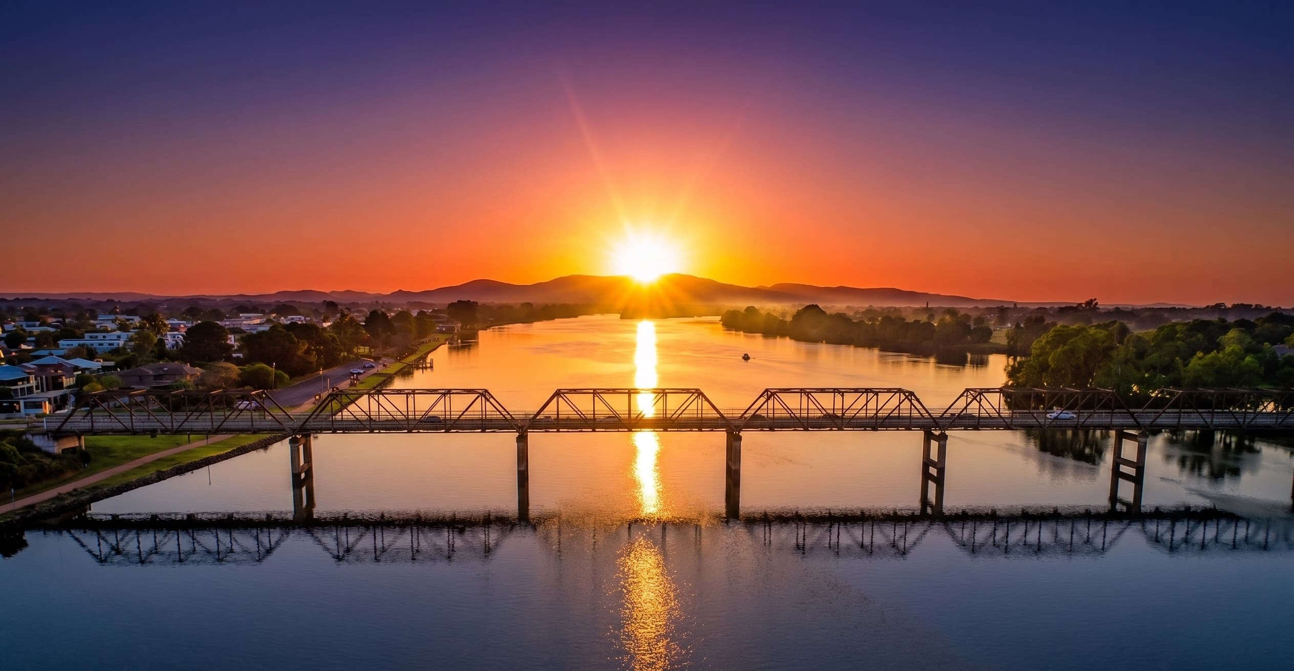 Manning River sunrise, Taree NSW