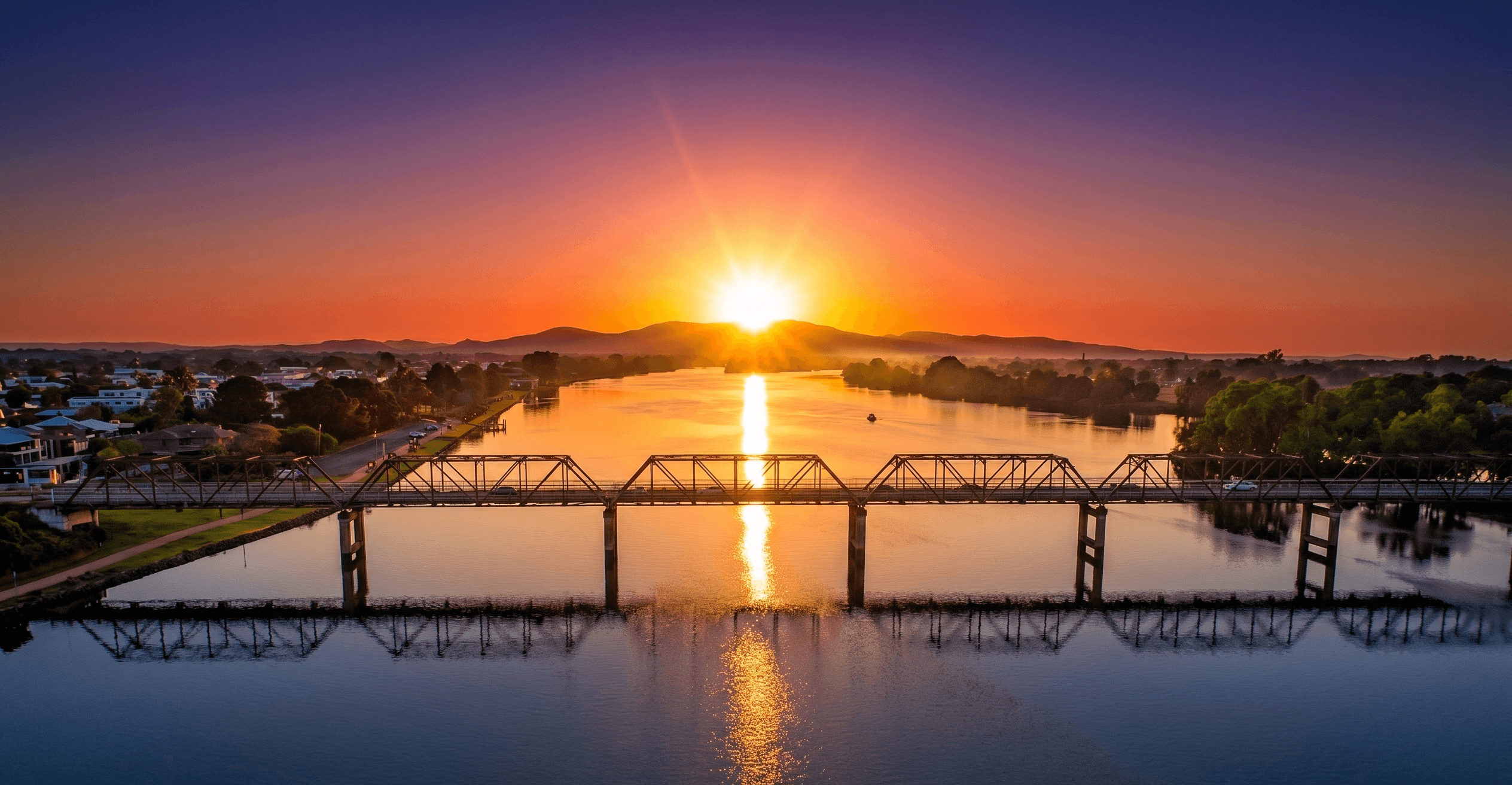 Manning River sunrise, Taree NSW